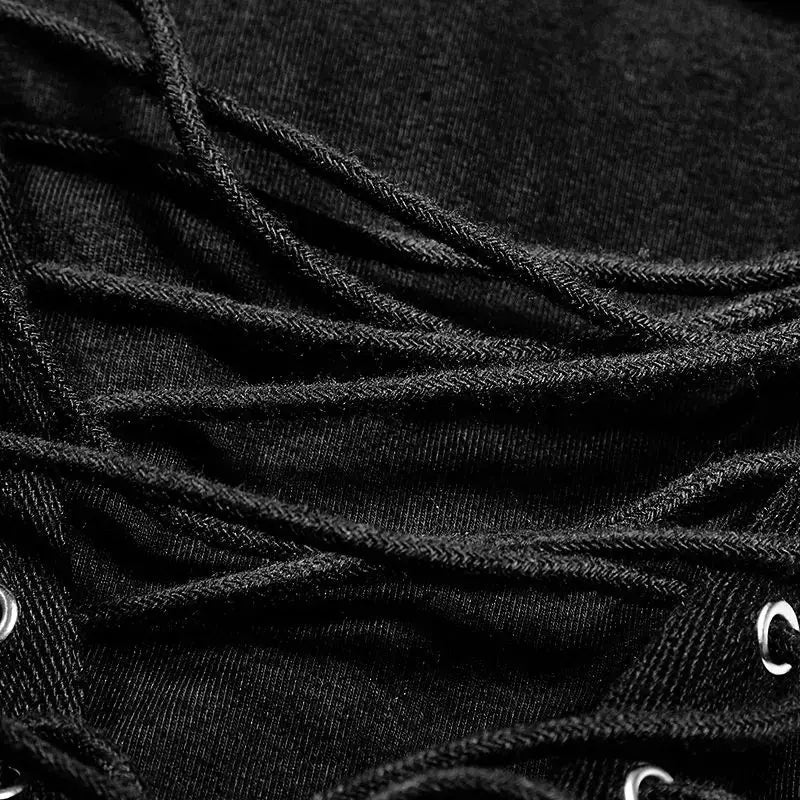 Black Long Sleeve Mens Gothic Trash Hoodie