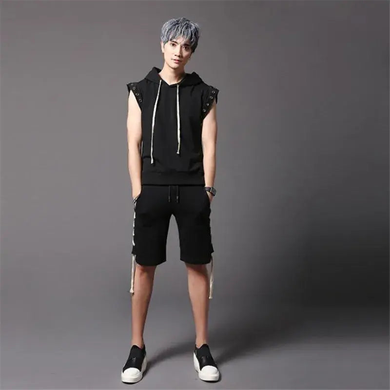 Goth-Rave Short-sleeve Hoodie