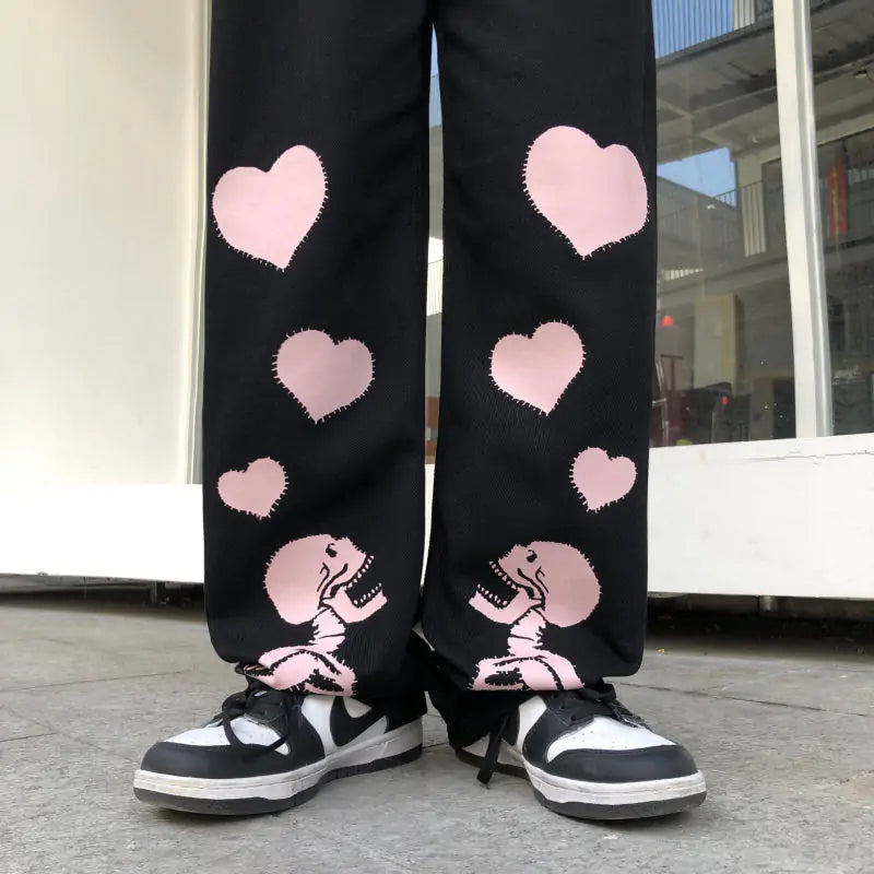 Skull Print Phat Pants