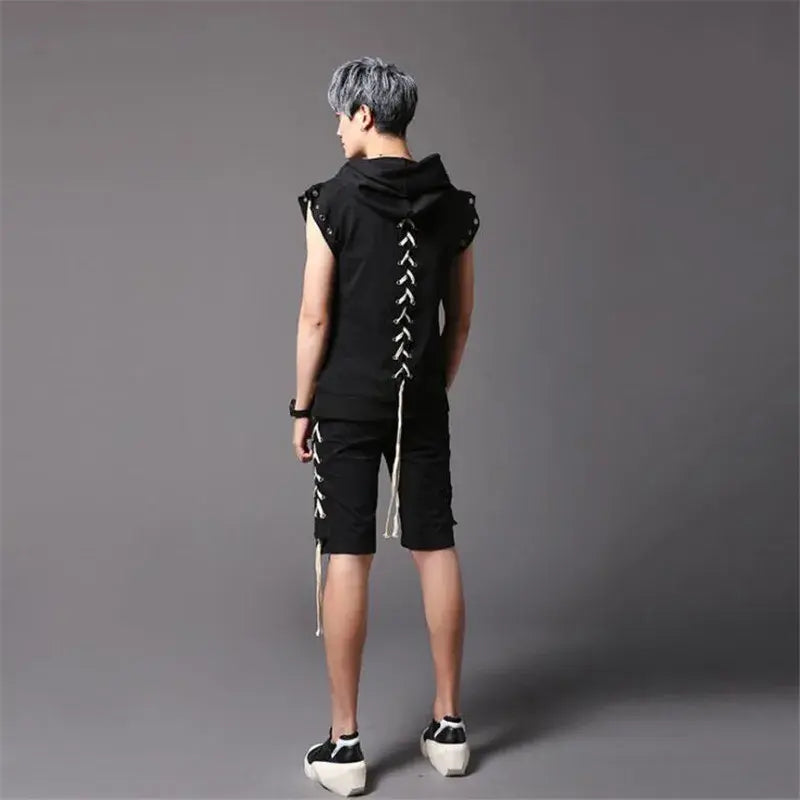 Goth-Rave Short-sleeve Hoodie