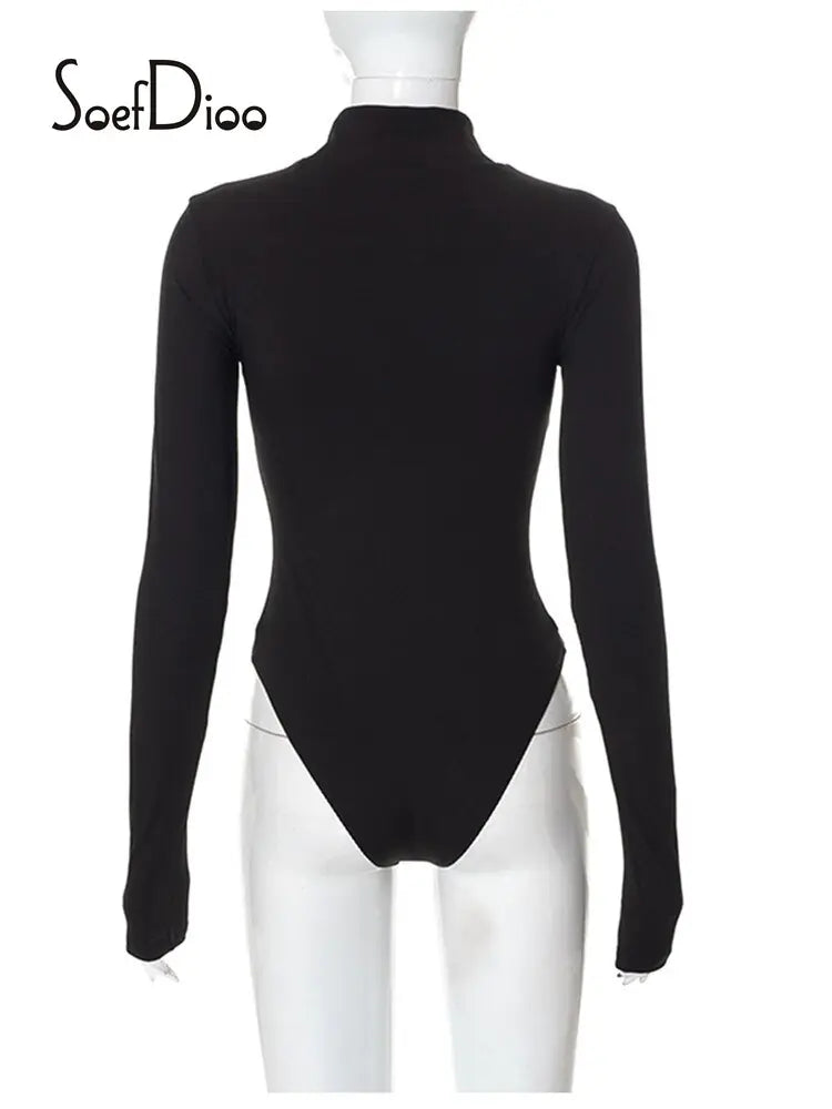 Thermochromic Hand Print Black Long Sleeve Bodysuit
