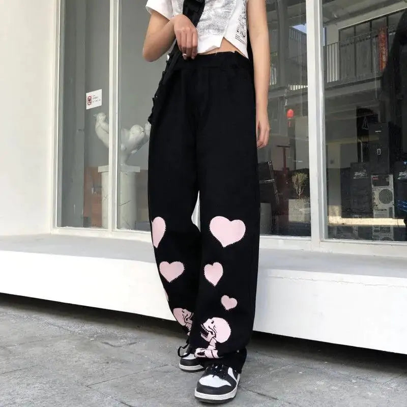 Skull Print Phat Pants