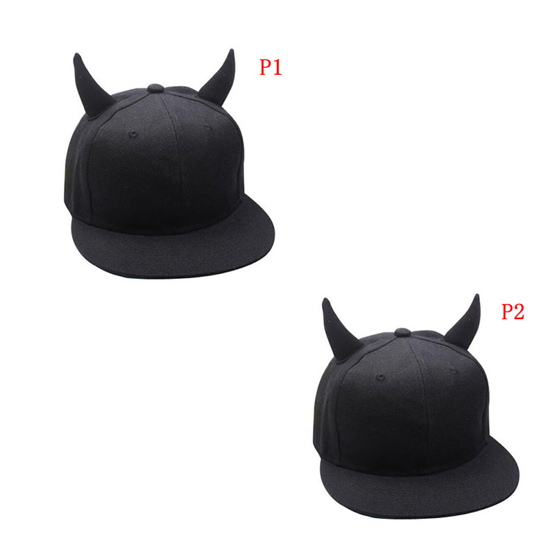 Black Horny Devil Cap