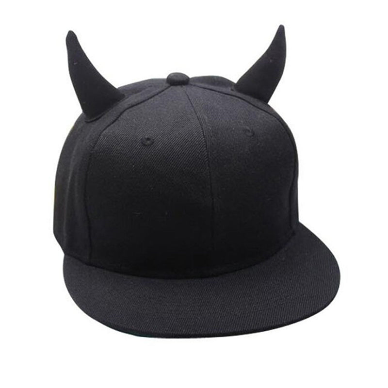 Black Horny Devil Cap