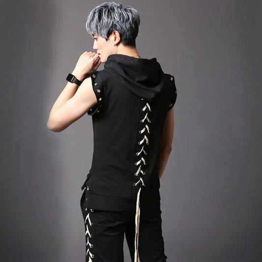 Goth-Rave Short-sleeve Hoodie