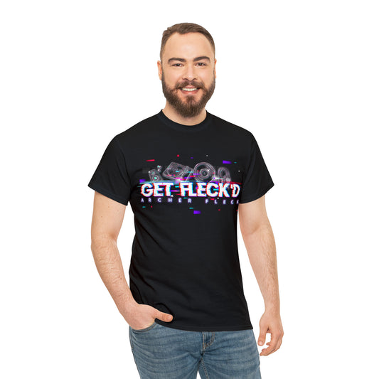 Get Fleck'd Music Unisex T with Back Slogan