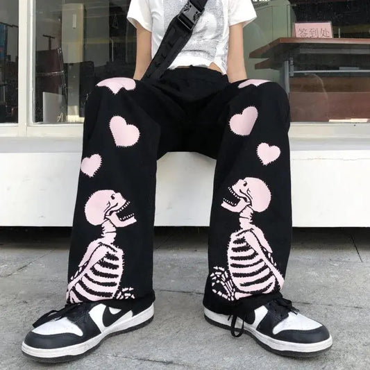 Skull Print Phat Pants