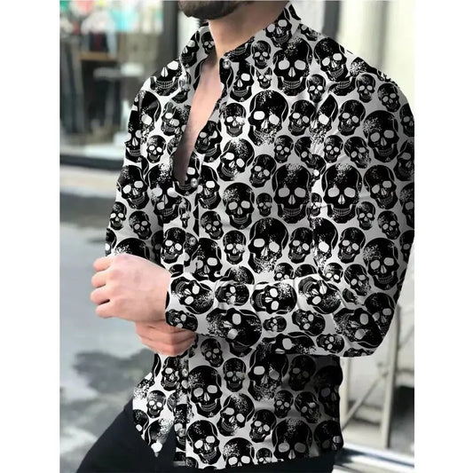 Shirt Long Sleeve Skulls