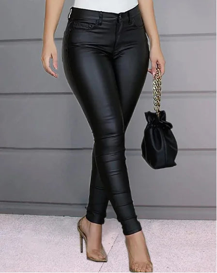 Black Slim Pencil Pants