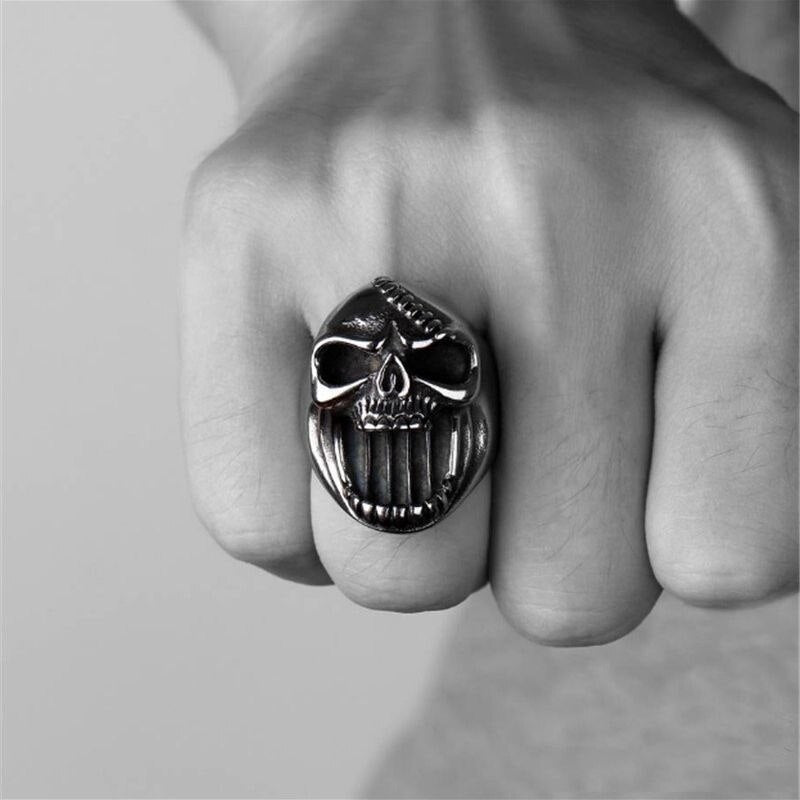 Punk Bottle Opener Skull Ring