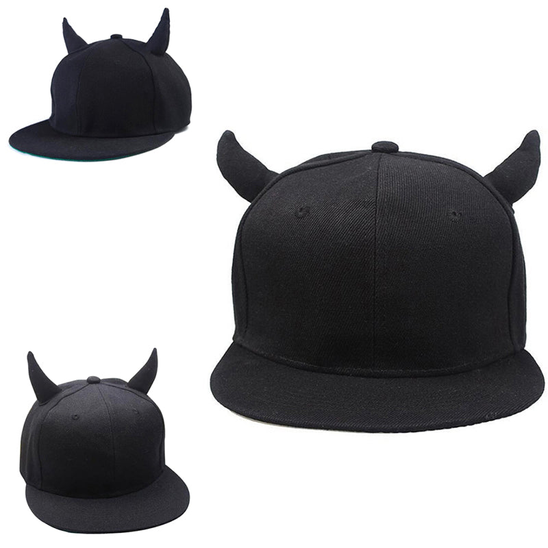 Black Horny Devil Cap